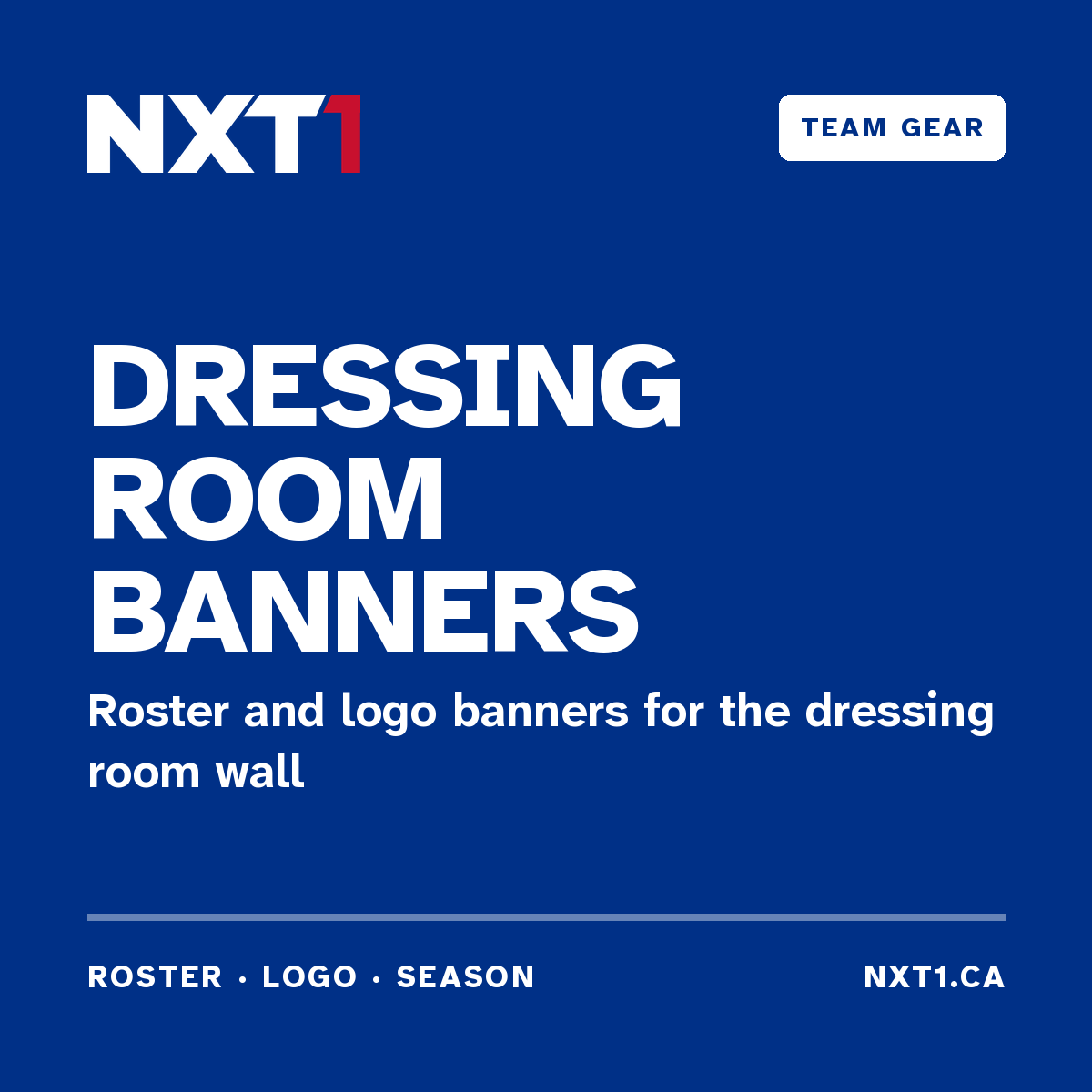 Dressing Room Banners