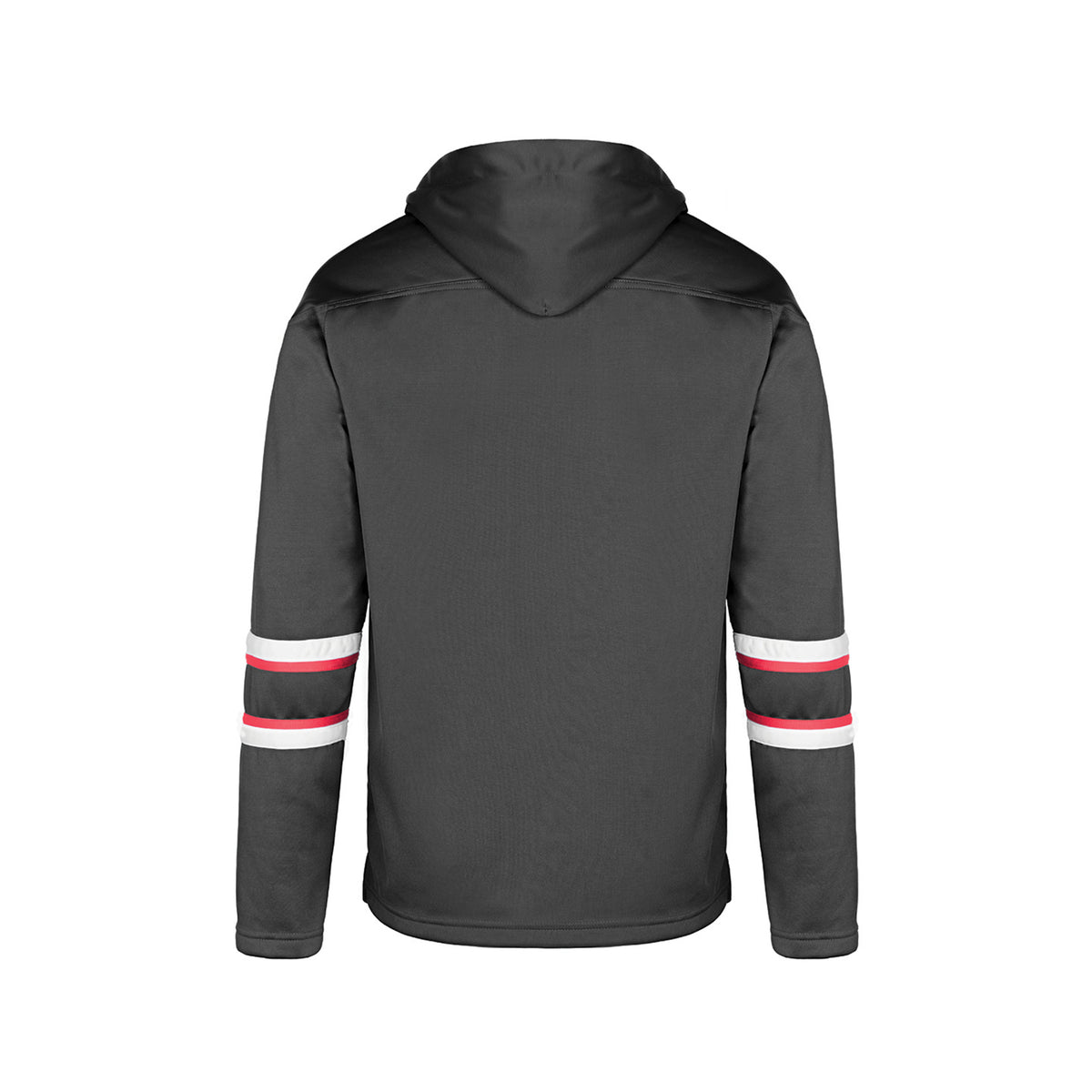 Dangle Youth Hoodie — Black/Red/White — Back