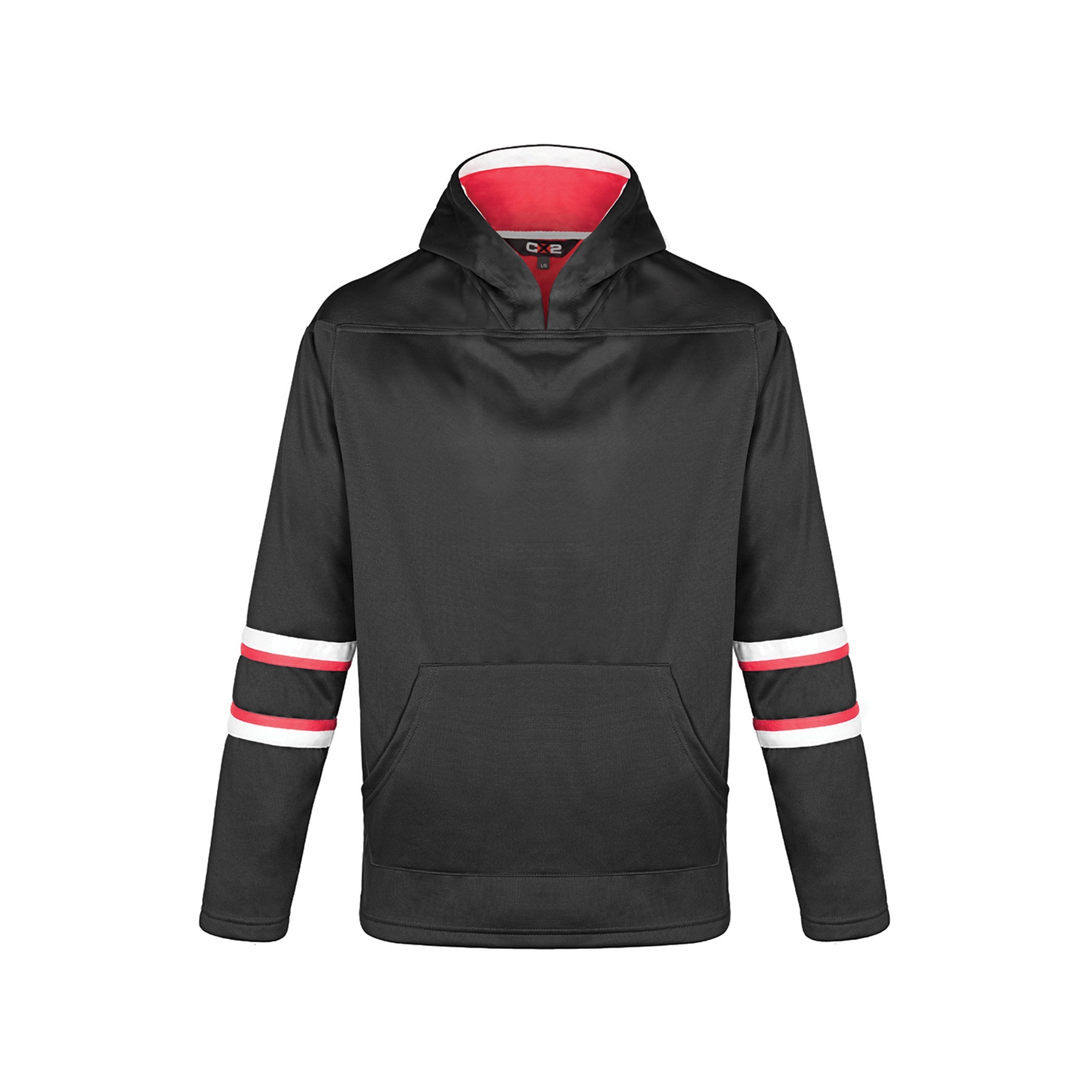 Dangle Youth Hoodie — Black/Red/White