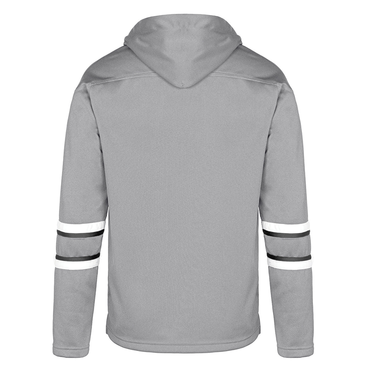 Dangle Adult Hoodie — Grey/Black/White — Back