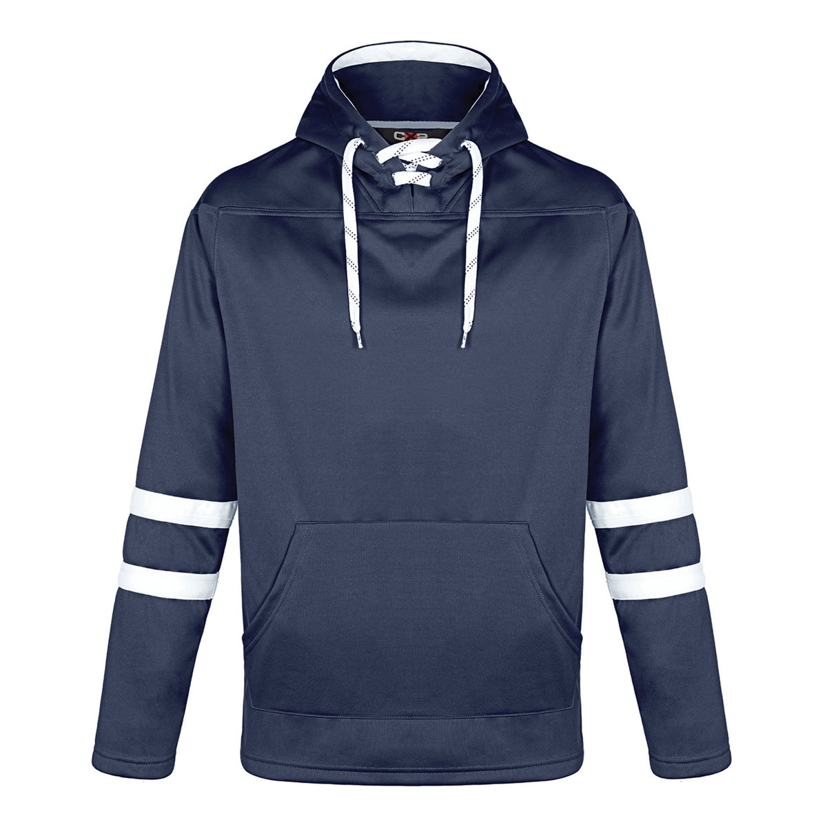 Dangle Adult Hoodie — Navy/White
