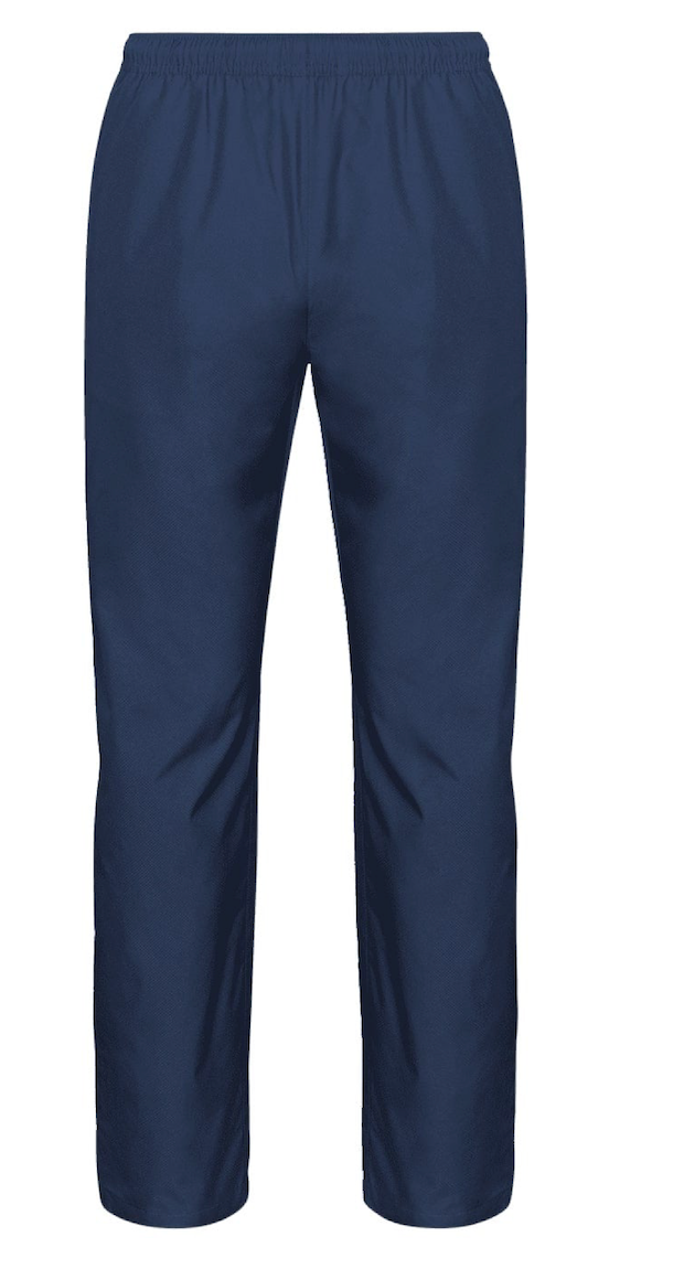 Score men's track suit pants by CX2 with DTF team logo under left pocket