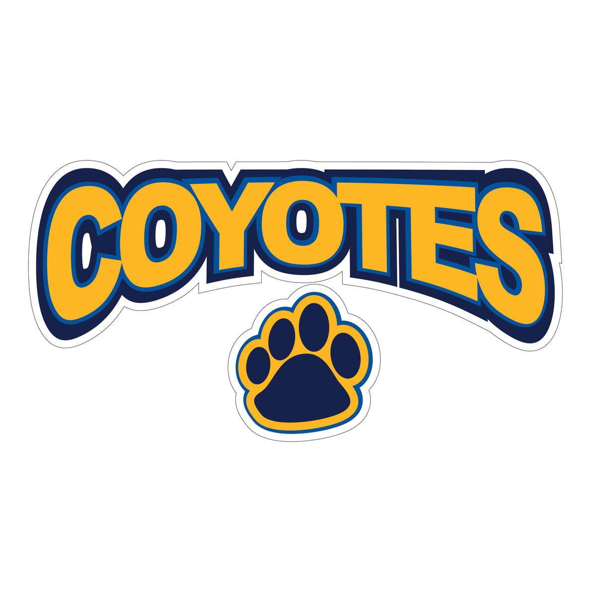 Russell Coyotes House Hockey Helmet Decals