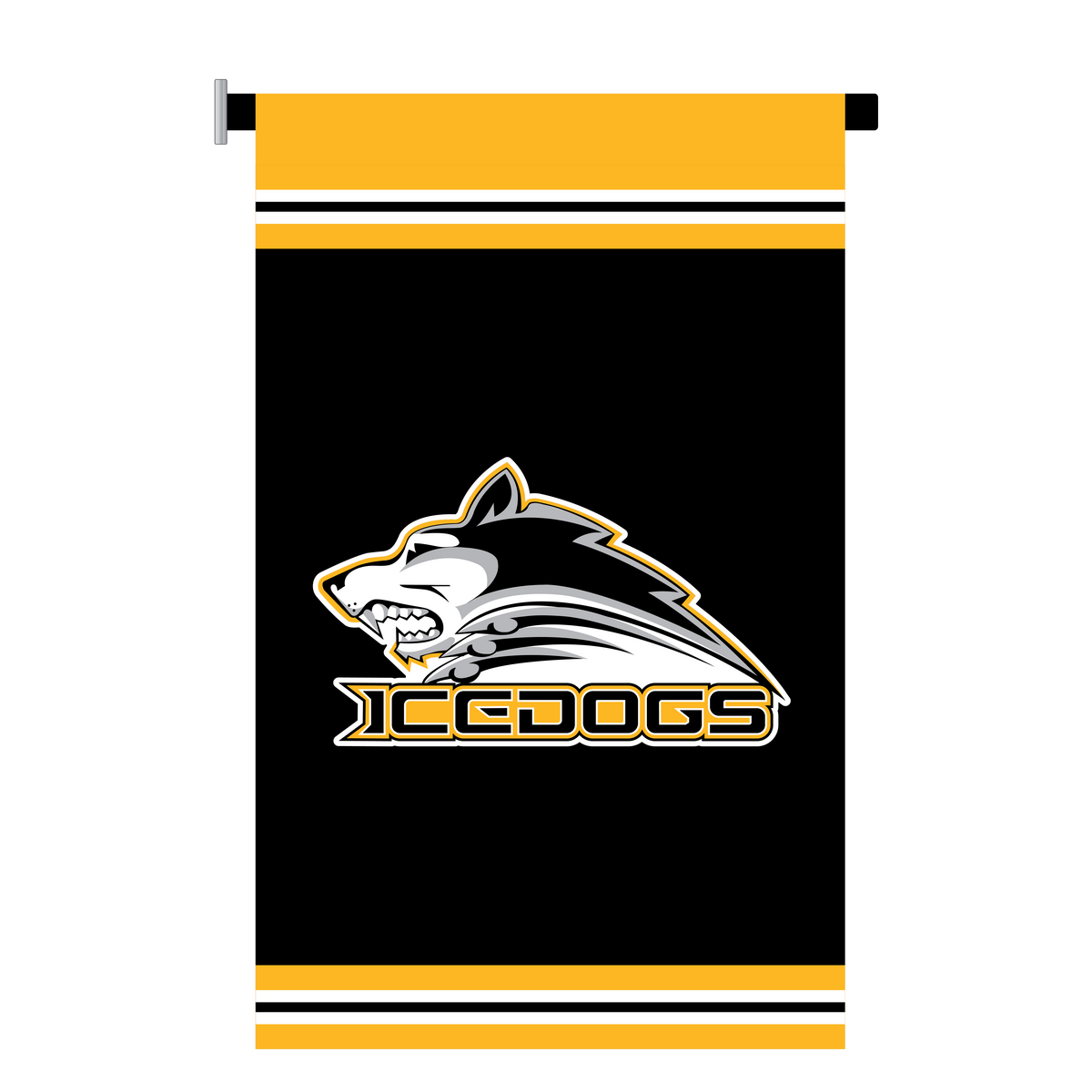 Embrun Casselman Icedogs Dressing Room Banner with Magnetic Post