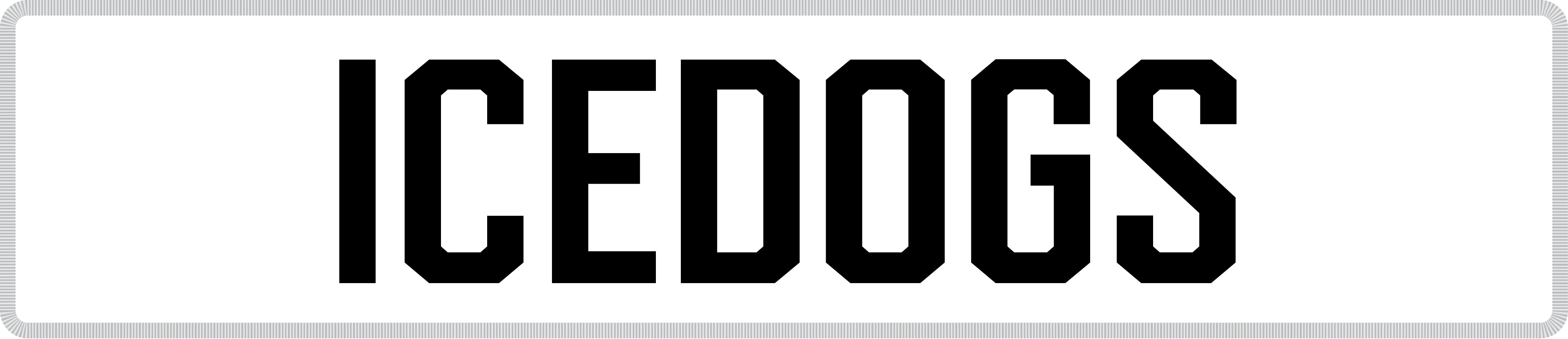 Embrun Casselman Icedogs Name Bars