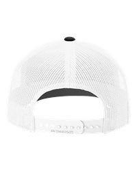 Richardson 112 — Black/White (mesh back)