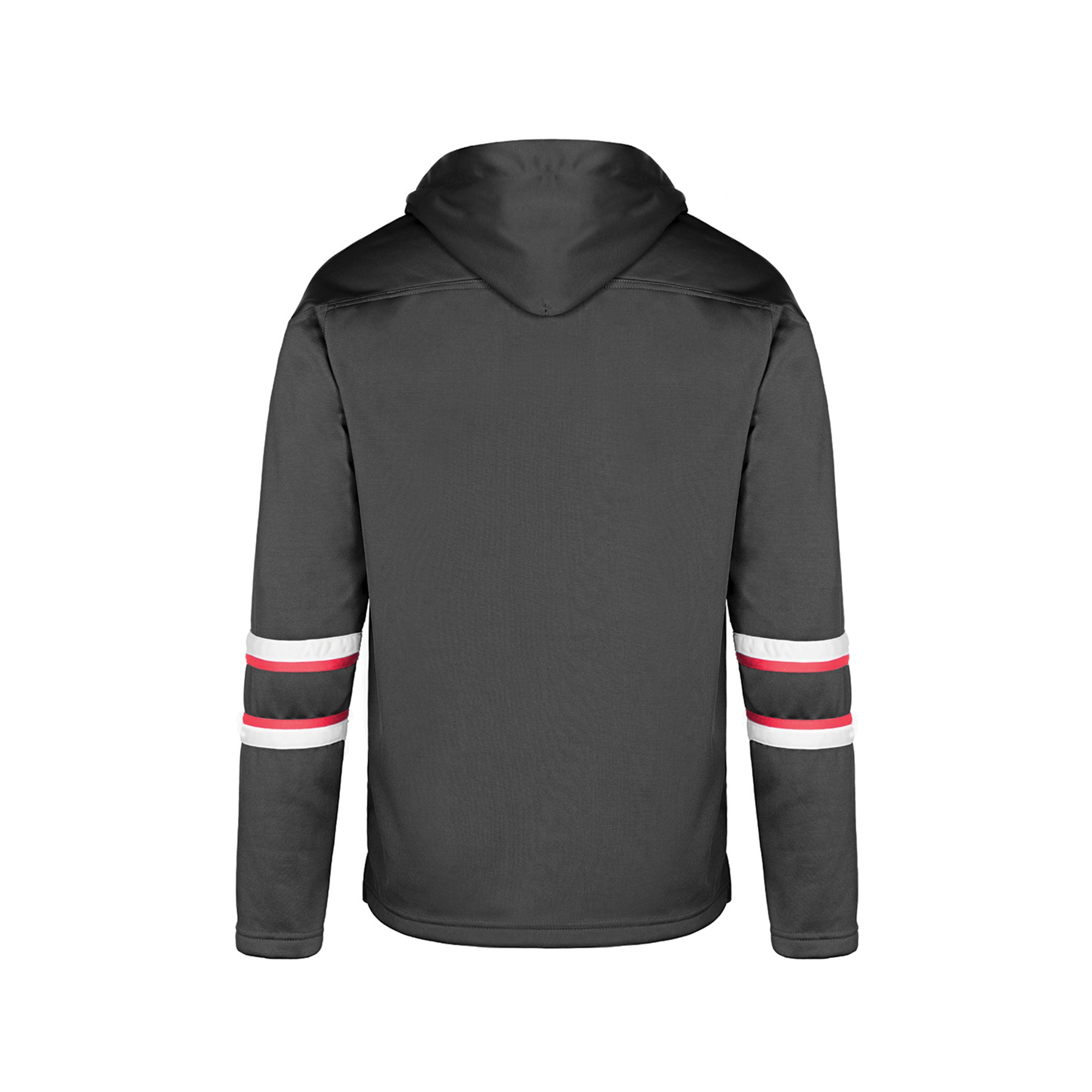 Dangle Youth Hoodie — Black/Red/White — Back