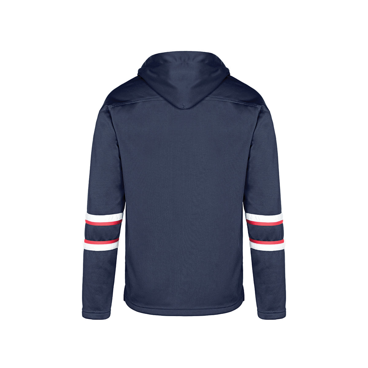 Dangle Youth Hoodie — Navy/Red/White — Back