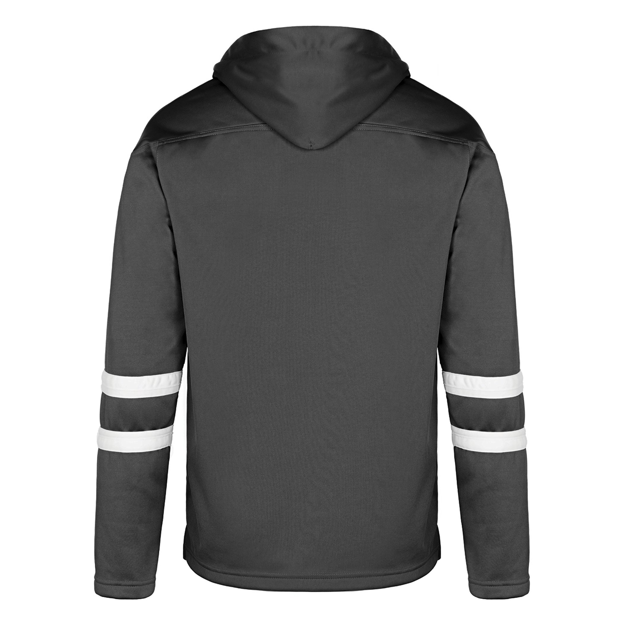 Dangle Adult Hoodie — Black/White — Back