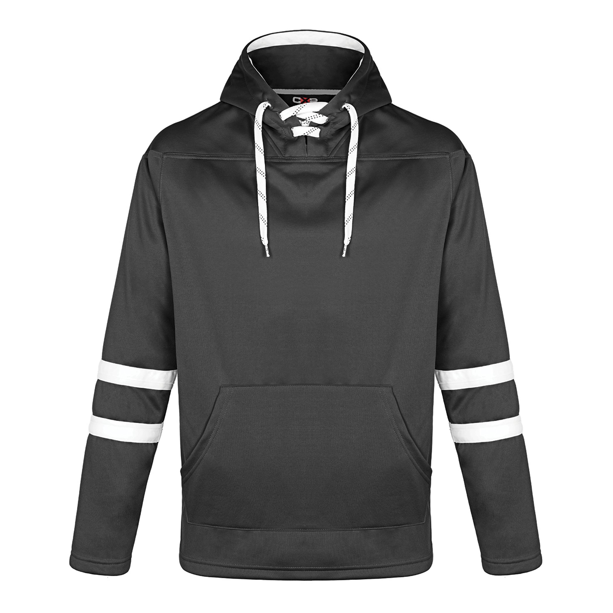 Dangle Adult Hoodie — Black/White