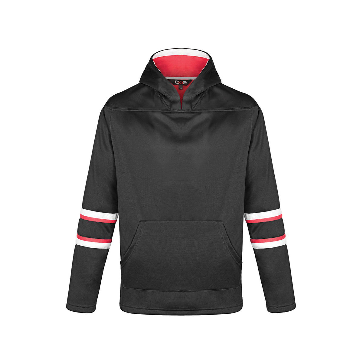 Dangle Youth Hoodie — Black/Red/White