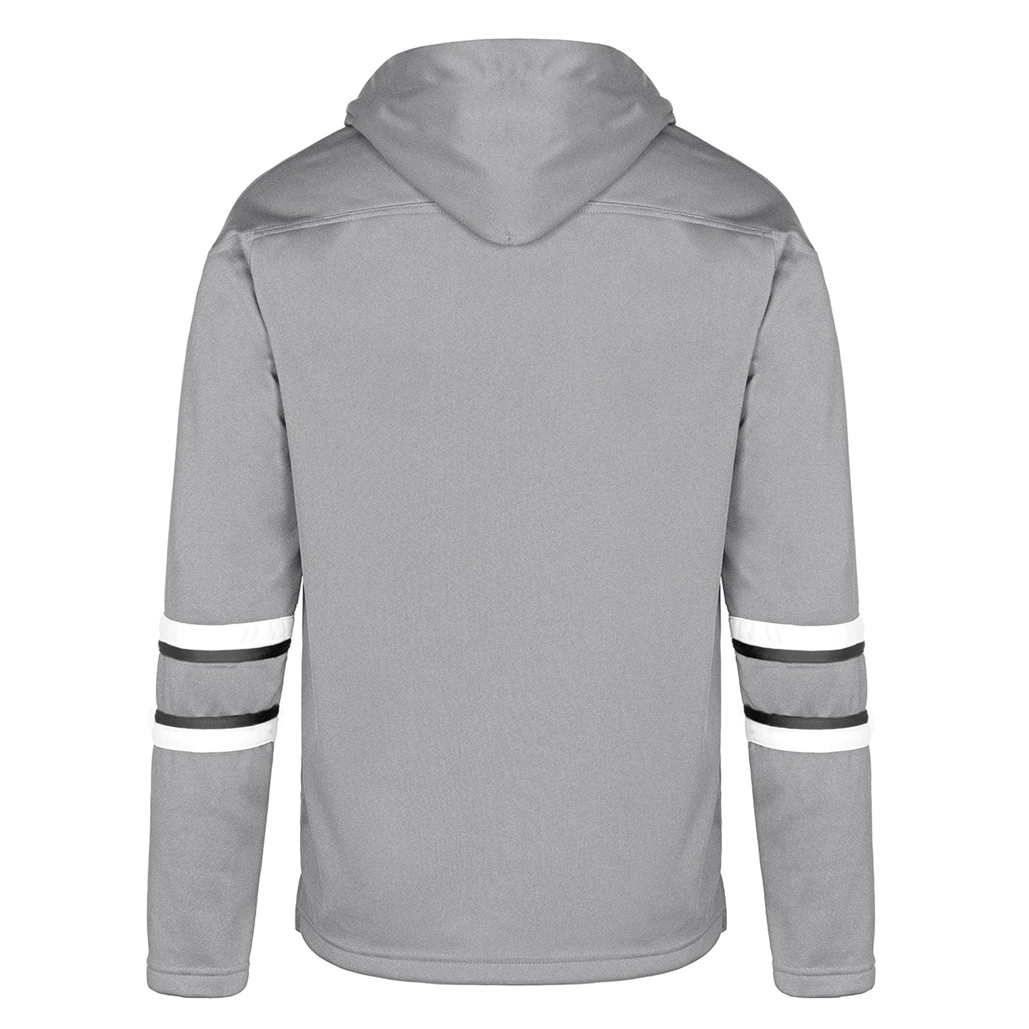 Dangle Adult Hoodie — Grey/Black/White — Back