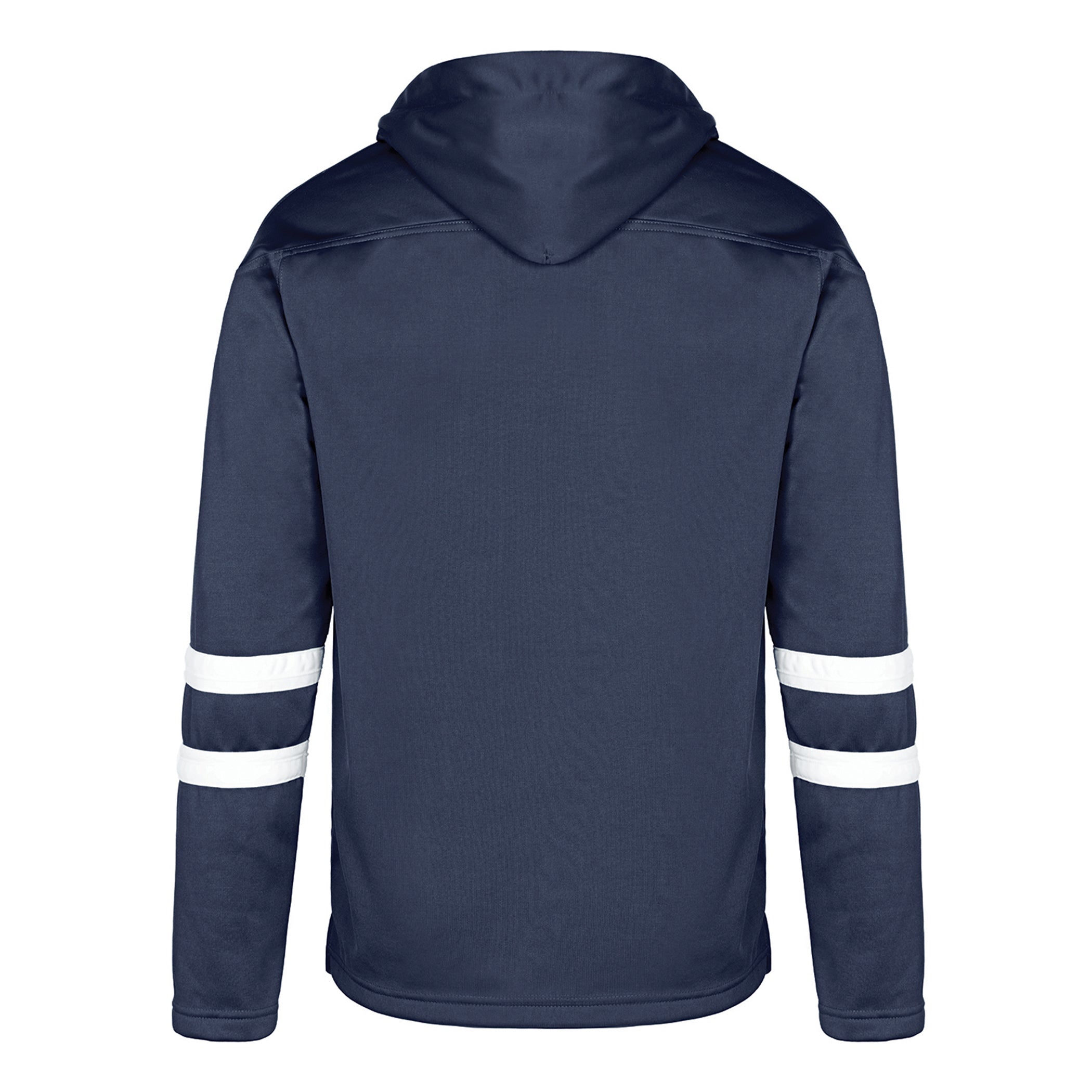 Dangle Adult Hoodie — Navy/White — Back