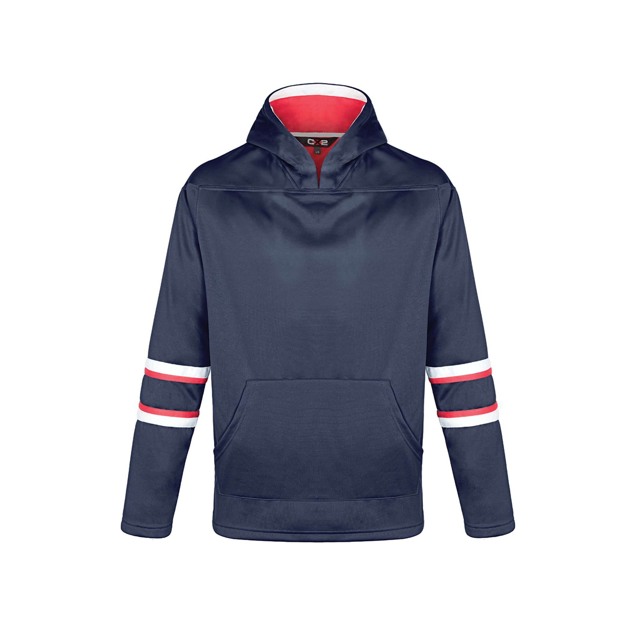 Dangle Youth Hoodie — Navy/Red/White