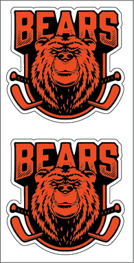 Bears Spring Hockey Helmet Stickers