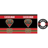Casselman Vikings 850 ml water bottle with name and number