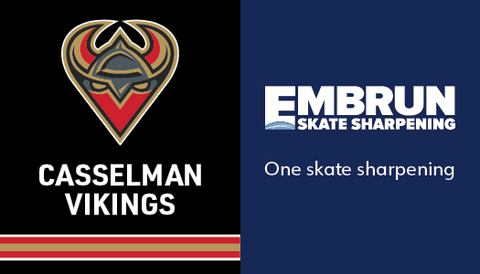 Casselman Vikings-Embrun Skate Sharpening 1 Skate Sharpening Gift Card