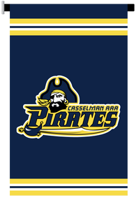 Casselman Pirates AAA Dressing Room Banner with Magnetic Post