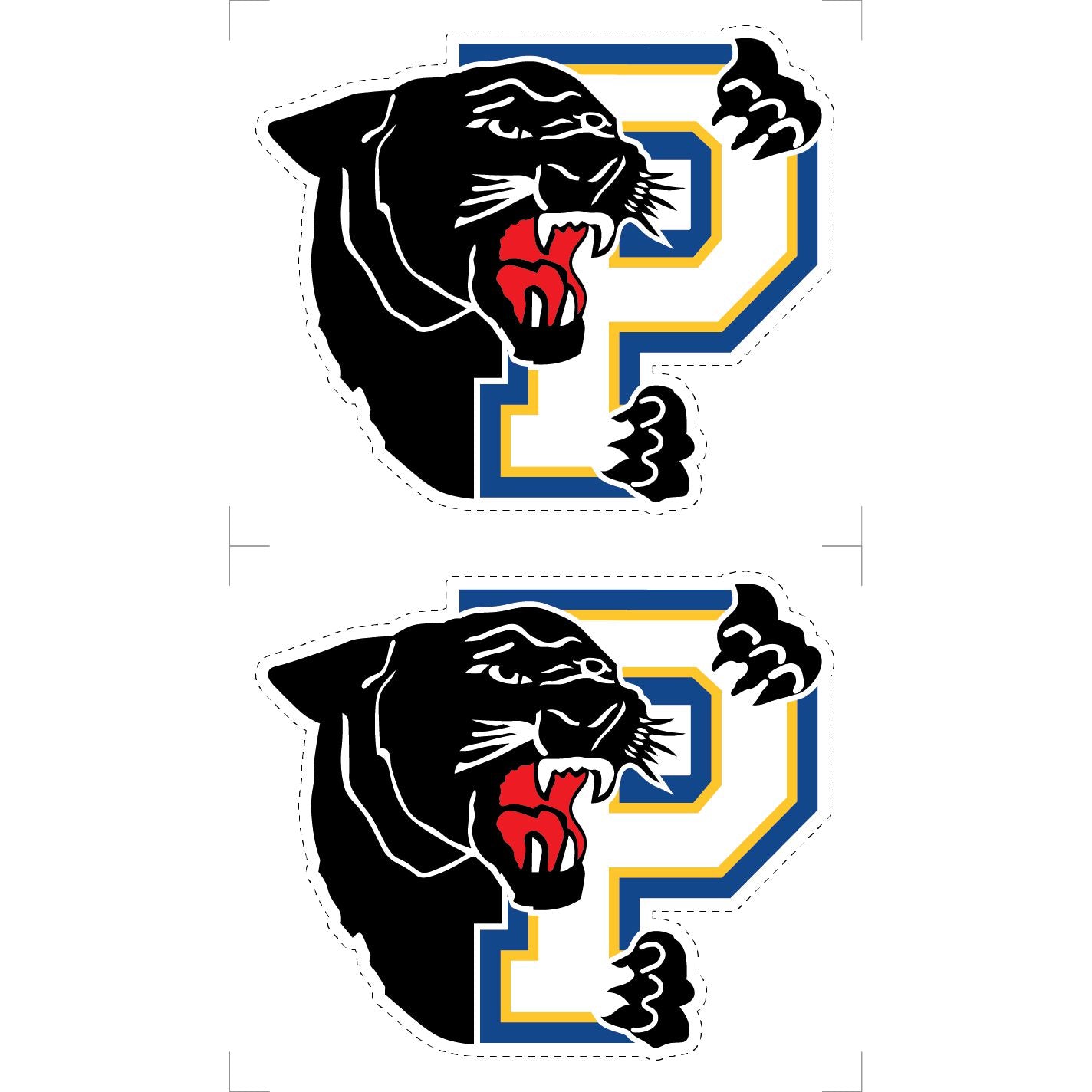 Embrun Panthers Hockey Helmet Stickers