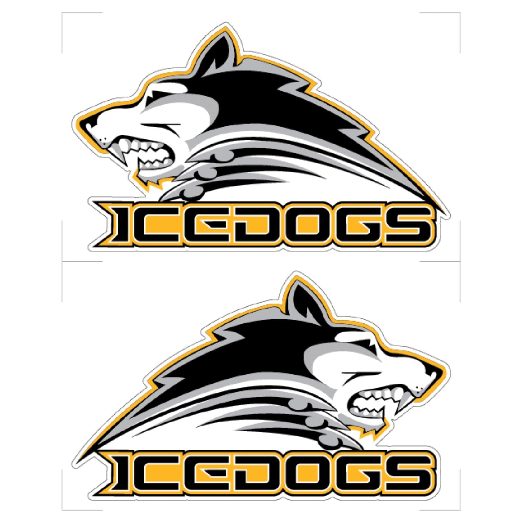 Embrun Casselman Ice Dogs Hockey Helmet Stickers