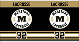 Manitoba Lacrosse 850 ml water bottle with name and number