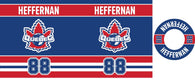 Montreal Hockey 850 ml water bottle with name and number