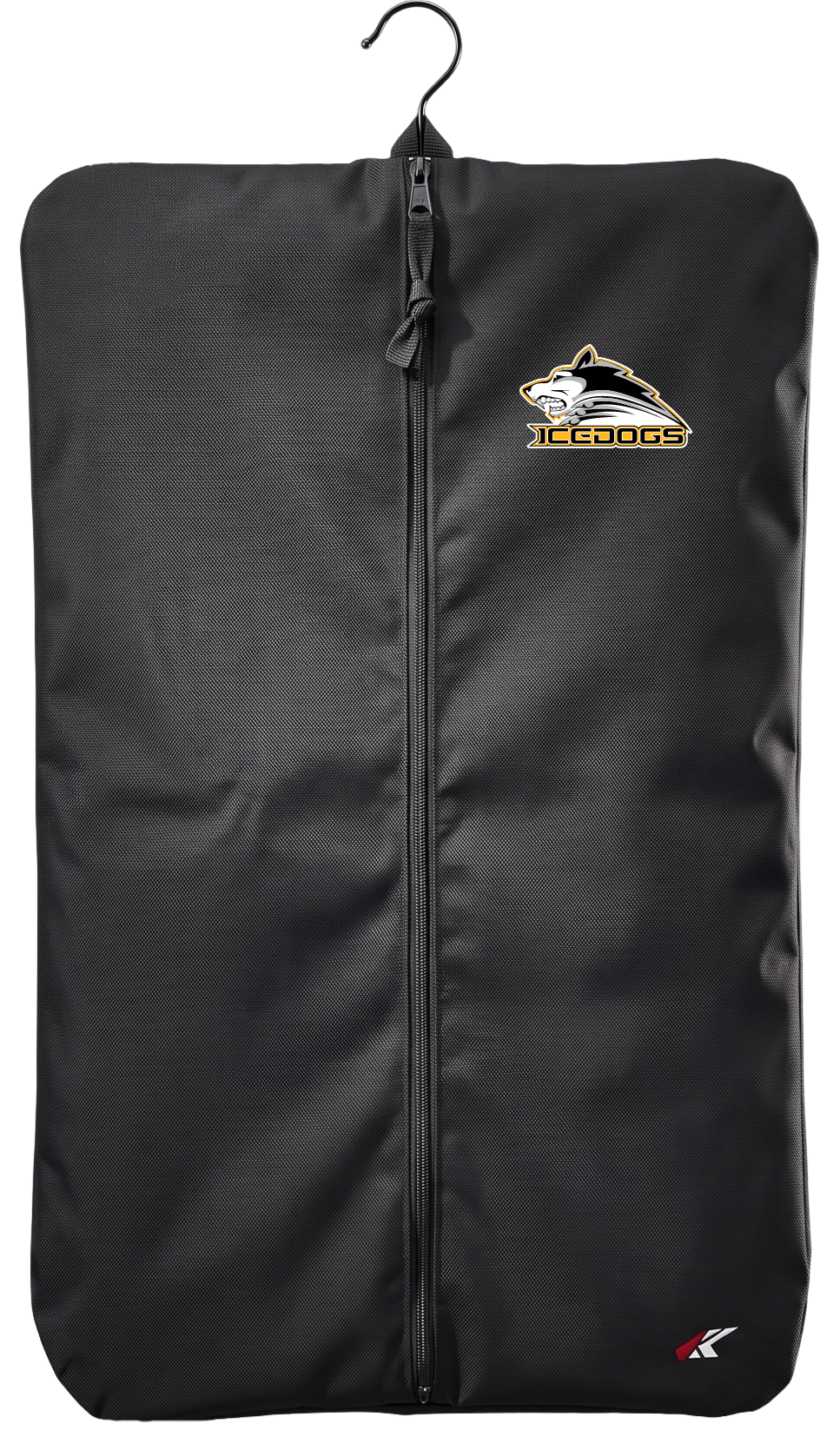 Embrun-Casselman Icedogs Garment Bag — Black — Front