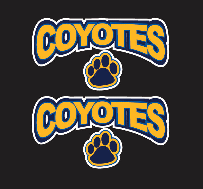 Russell Coyotes House Hockey Helmet Decals