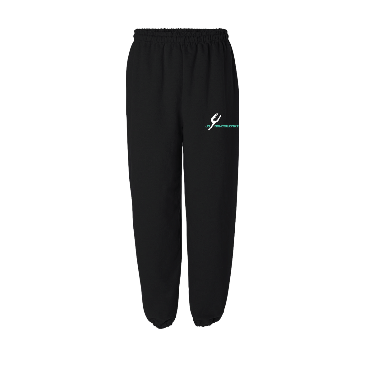 JB Danceworkz Black Sweatpant — Front