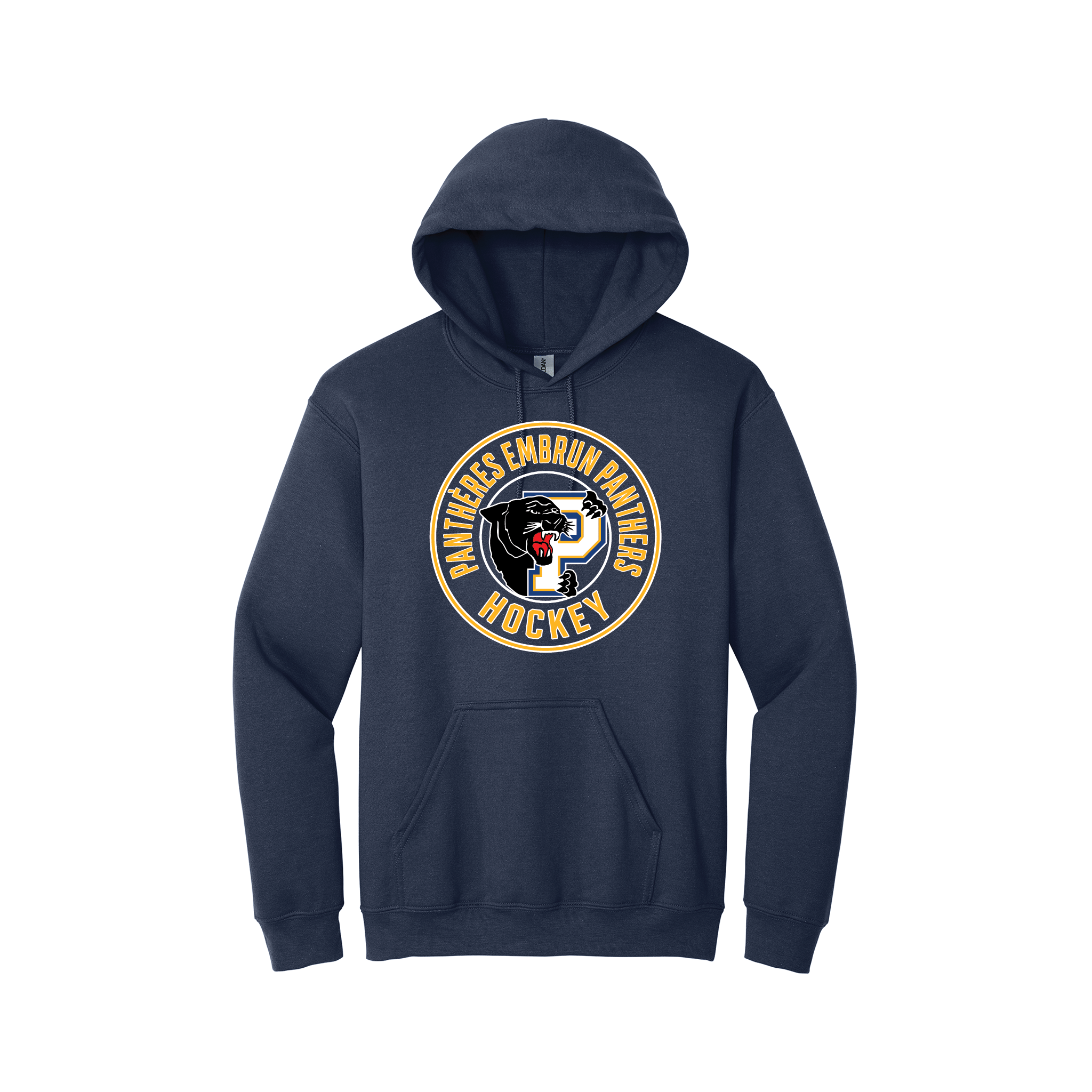 Embrun Panthers 1850 Hoodie (Bilingual) — Navy — Front