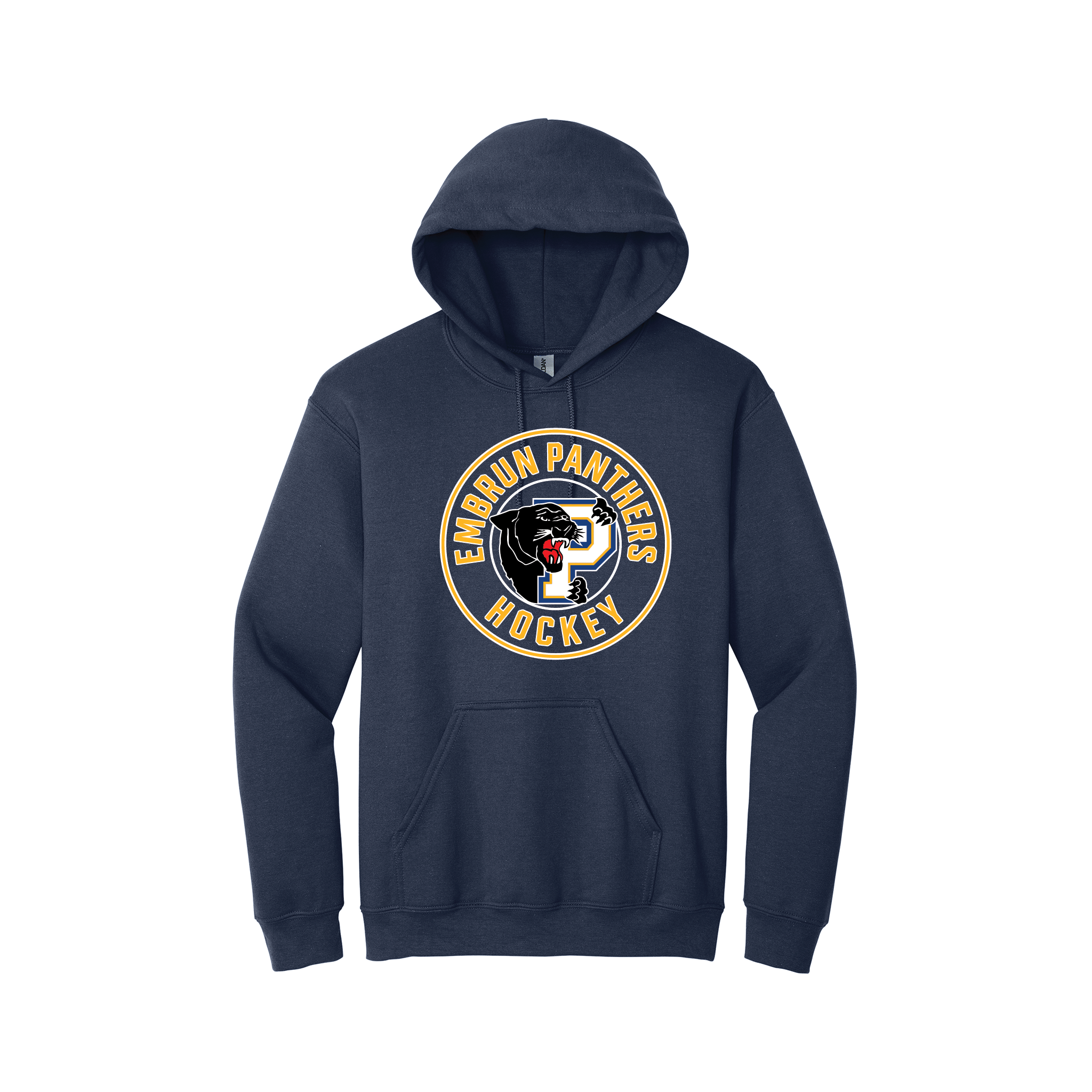 Embrun Panthers 1850 Hoodie (English) — Navy — Front