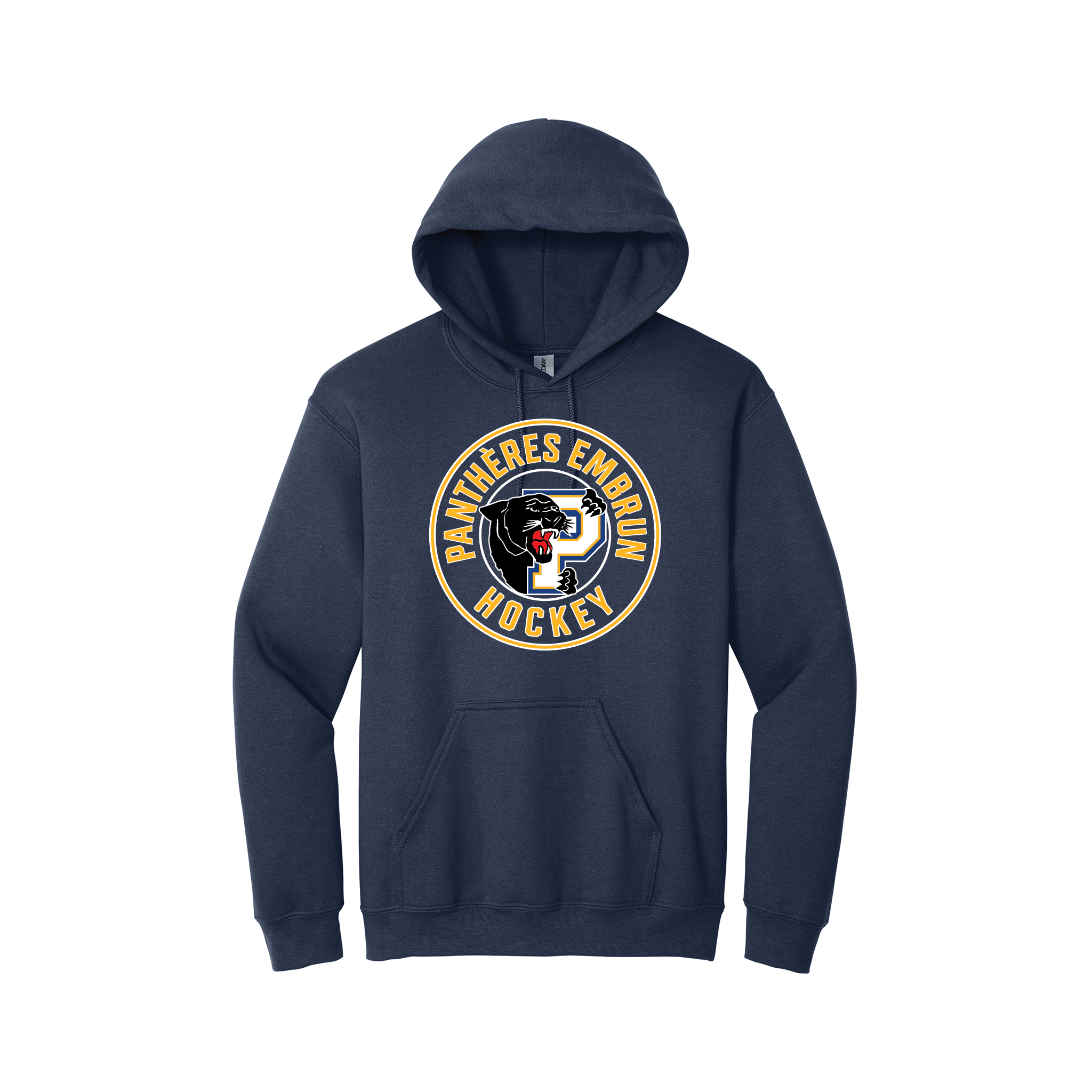Embrun Panthers 1850 Hoodie (French) — Navy — Front