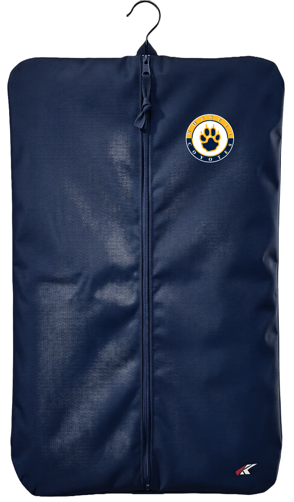 Russell Coyotes Competitive Garment Bag — Navy — Front