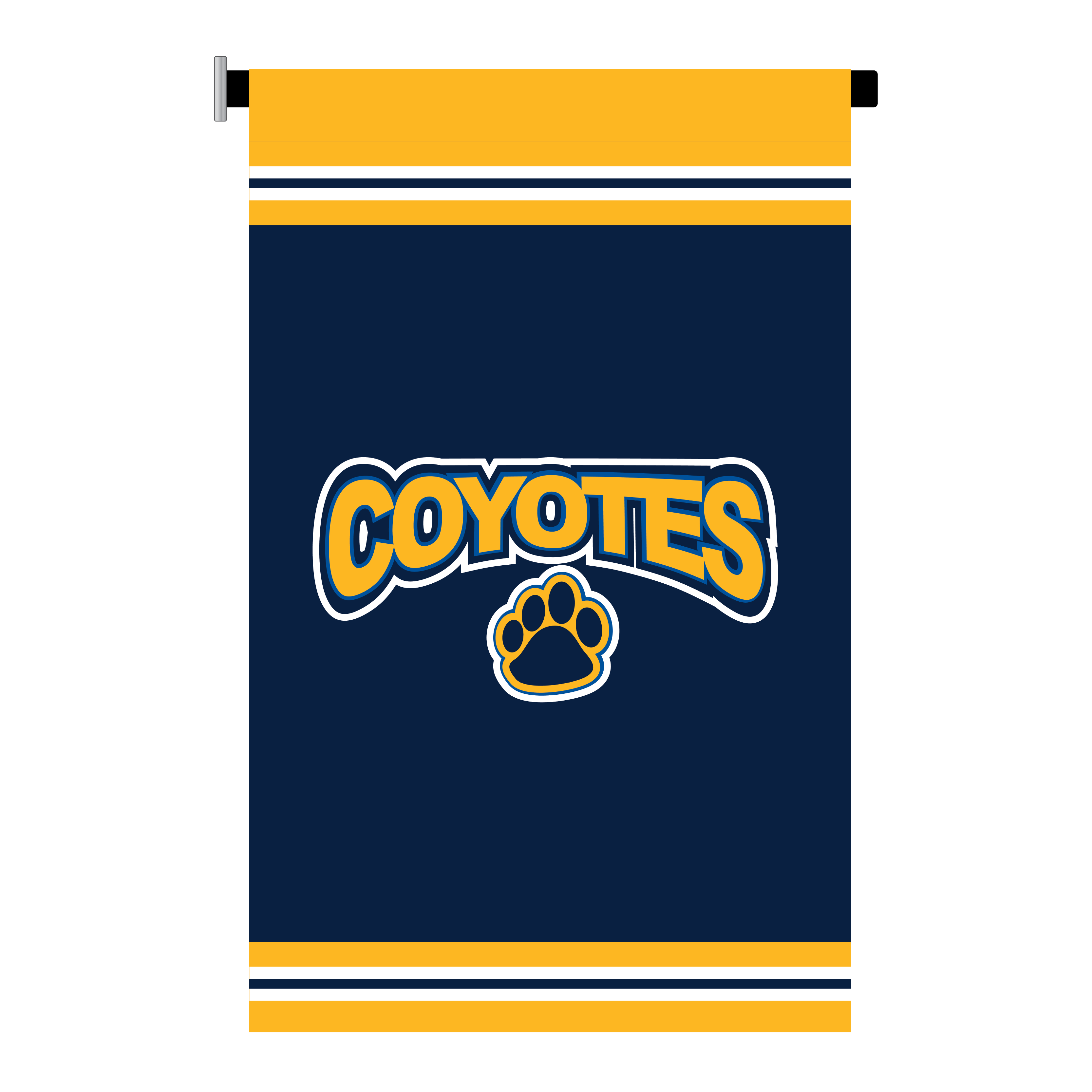 Russell Coyotes House Girls Hockey Dressing Room Banner with Magnetic Post