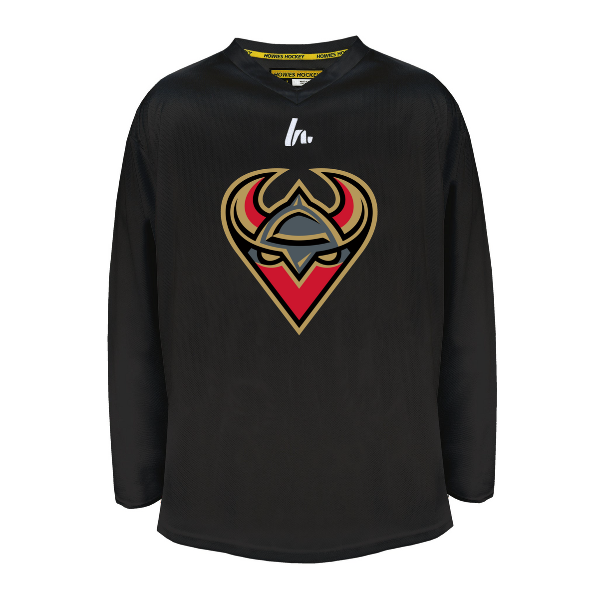 Casselman Vikings Practice Jersey (Official Logo) — Black — Front