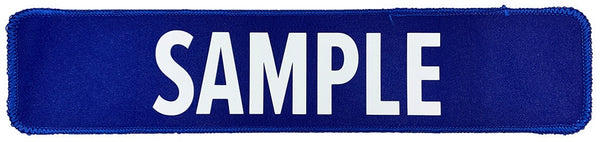 Embrun Panthers 14" Name Bar Royal Blue with White lettering